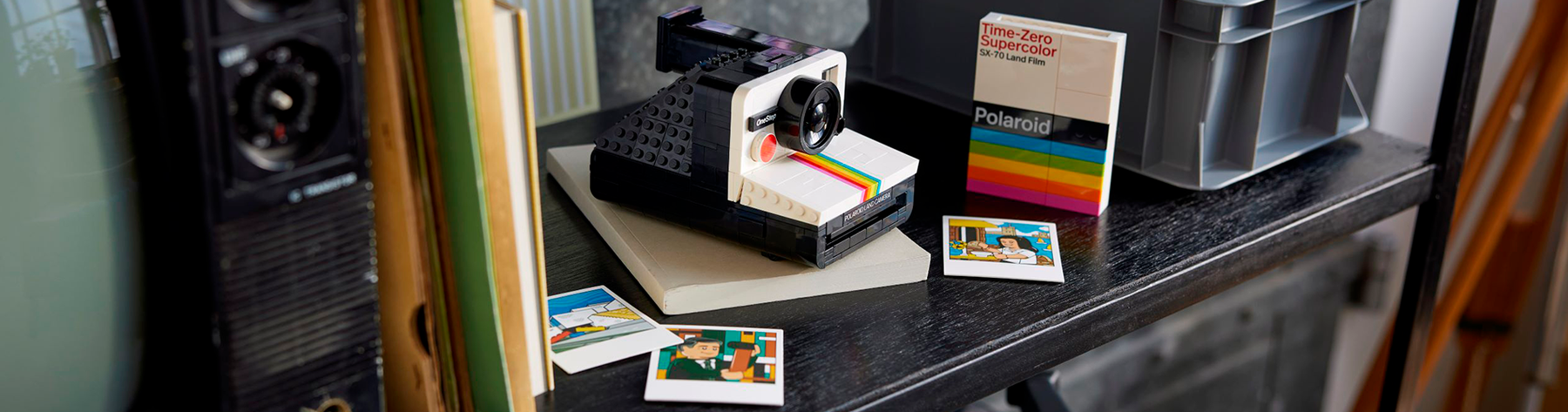 Luz, Cámara, LEGO®! Descubre la Cámara Polaroid OneStep SX-70 de LEGO® IDEAS, joya para fotógrafos y constructores.