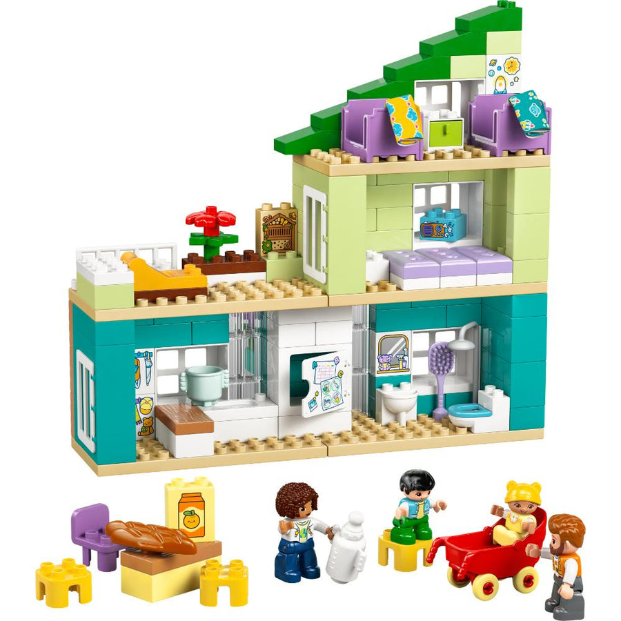 LEGO®Duplo: Casa Familiar Moderna “3 En 1” Con Figuras (10470)_002