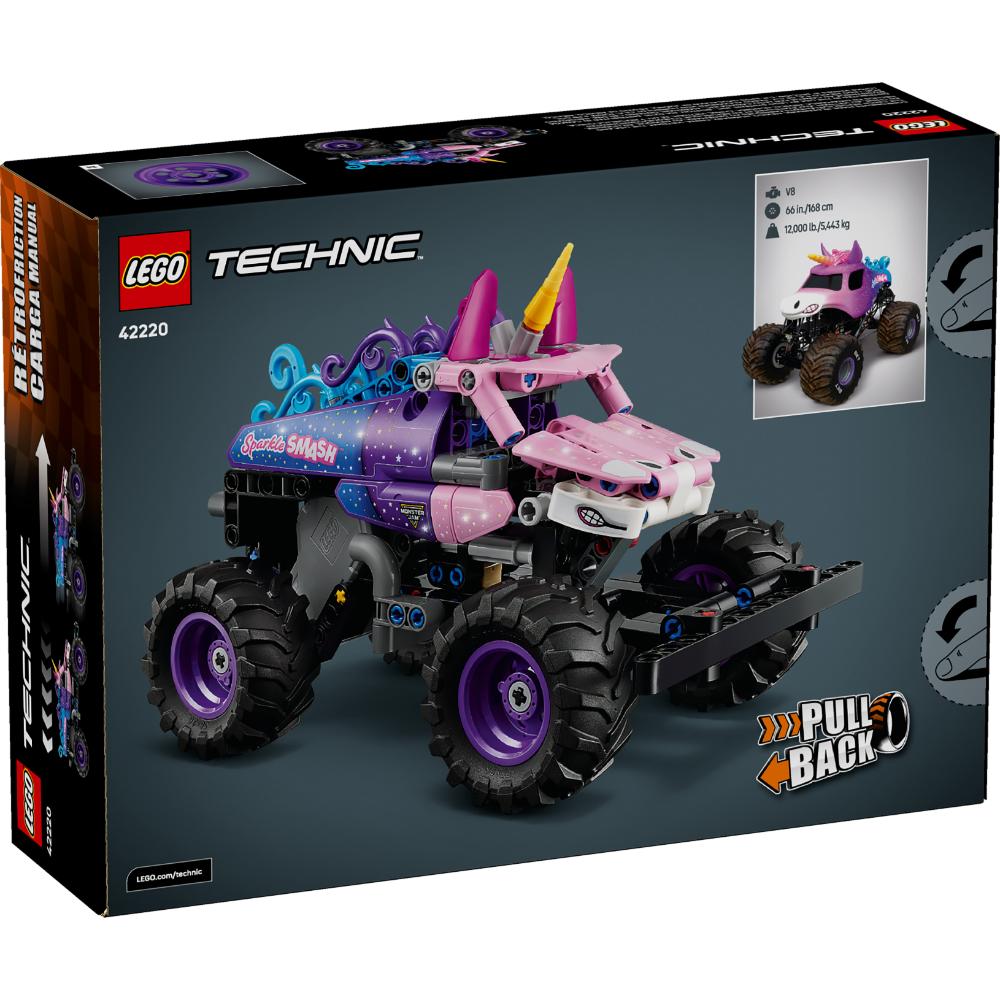 MONSTER JAM™ SPARKLE SMASH™ CON MOTOR DE CARGA MANUAL
