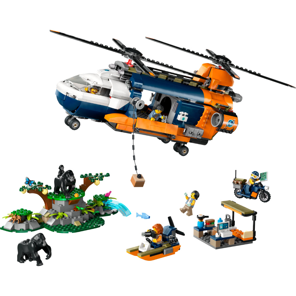 LEGO® City: Exploradores De La Jungla: Helicóptero En Campamento Base (60437)_002