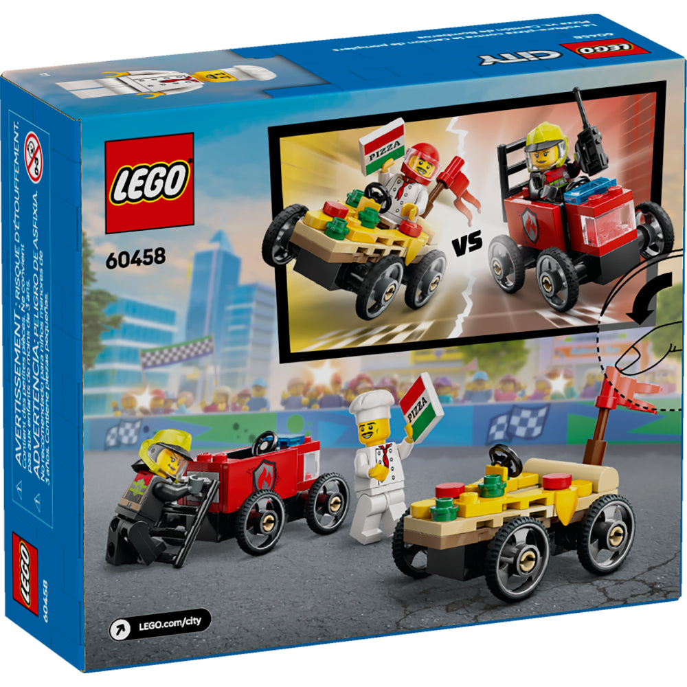 LEGO®City: Pack De Coches De Carreras: Pizza Vs. Camión De Bomberos (60458)_003