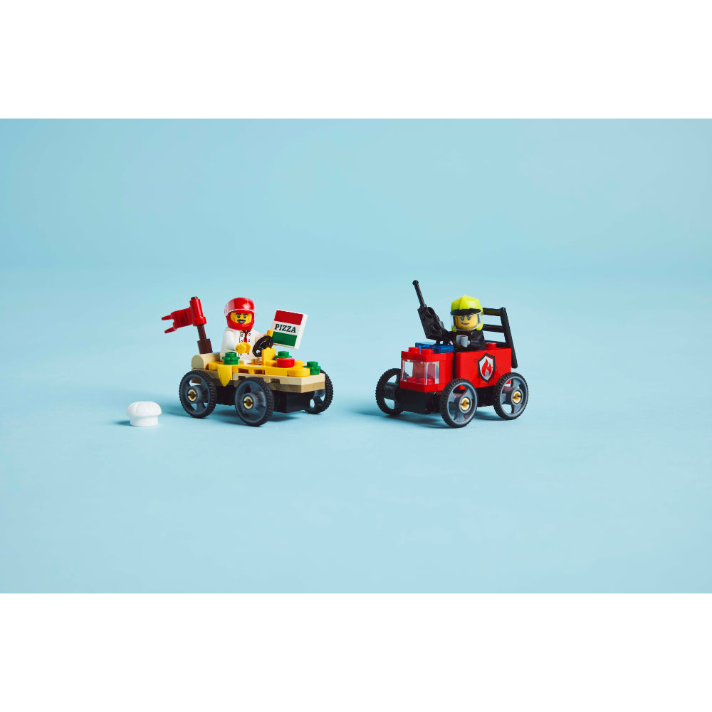 LEGO®City: Pack De Coches De Carreras: Pizza Vs. Camión De Bomberos (60458)_009