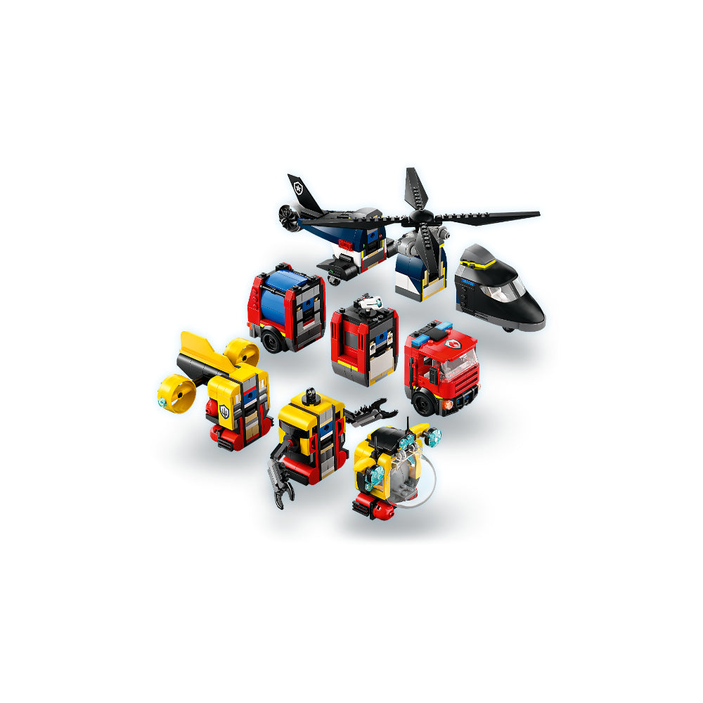 LEGO®City: Remix: Helicóptero, Camión De Bomberos Y Submarino (60462)_005