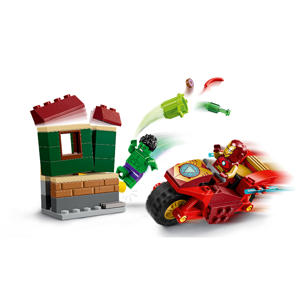 LEGO® Super Heroes: Iron Man Con Moto Y Hulk (76287)_005