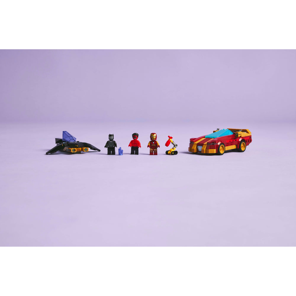 LEGO®Super Heroes: Deportivo de Iron Man y Black Panther vs. Hulk Rojo (76310)_012