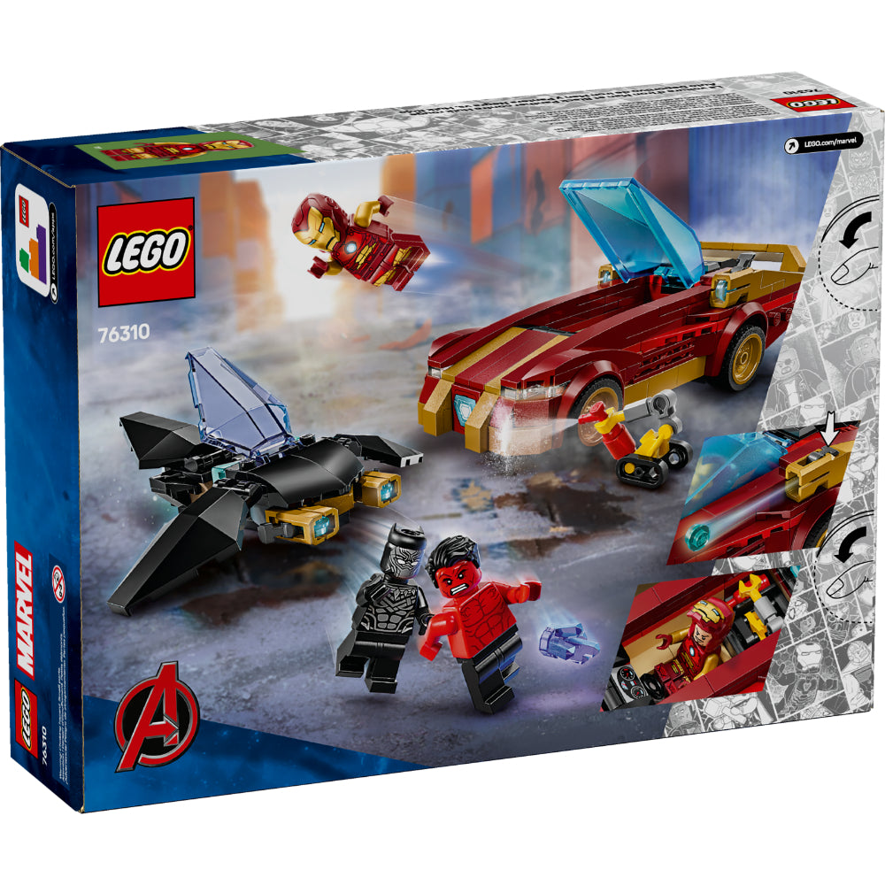 LEGO®Super Heroes: Deportivo de Iron Man y Black Panther vs. Hulk Rojo (76310)_003