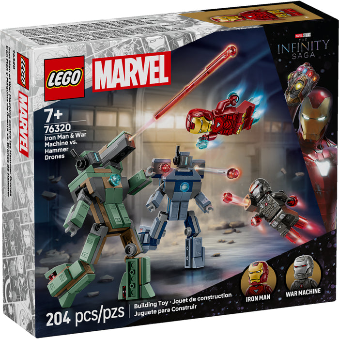 LEGO®Super Heroes: Iron Man Y Máquina De Guerra Vs. Drones De Hammer (76320)_001