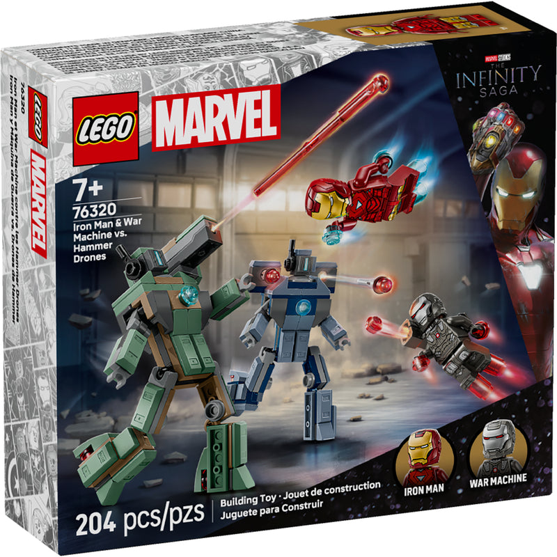 LEGO®Super Heroes: Iron Man Y Máquina De Guerra Vs. Drones De Hammer (76320)_001