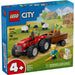 LEGO City Tractor Rojo con Remolque y Oveja 60461 con granjero, animales y accesorios de granja