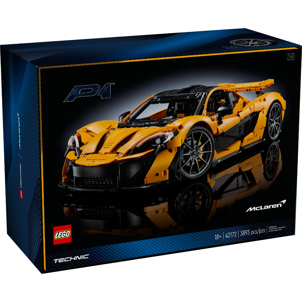 Maqueta LEGO Technic McLaren P1 a escala 1:8 con motor V8 y puertas tipo mariposa