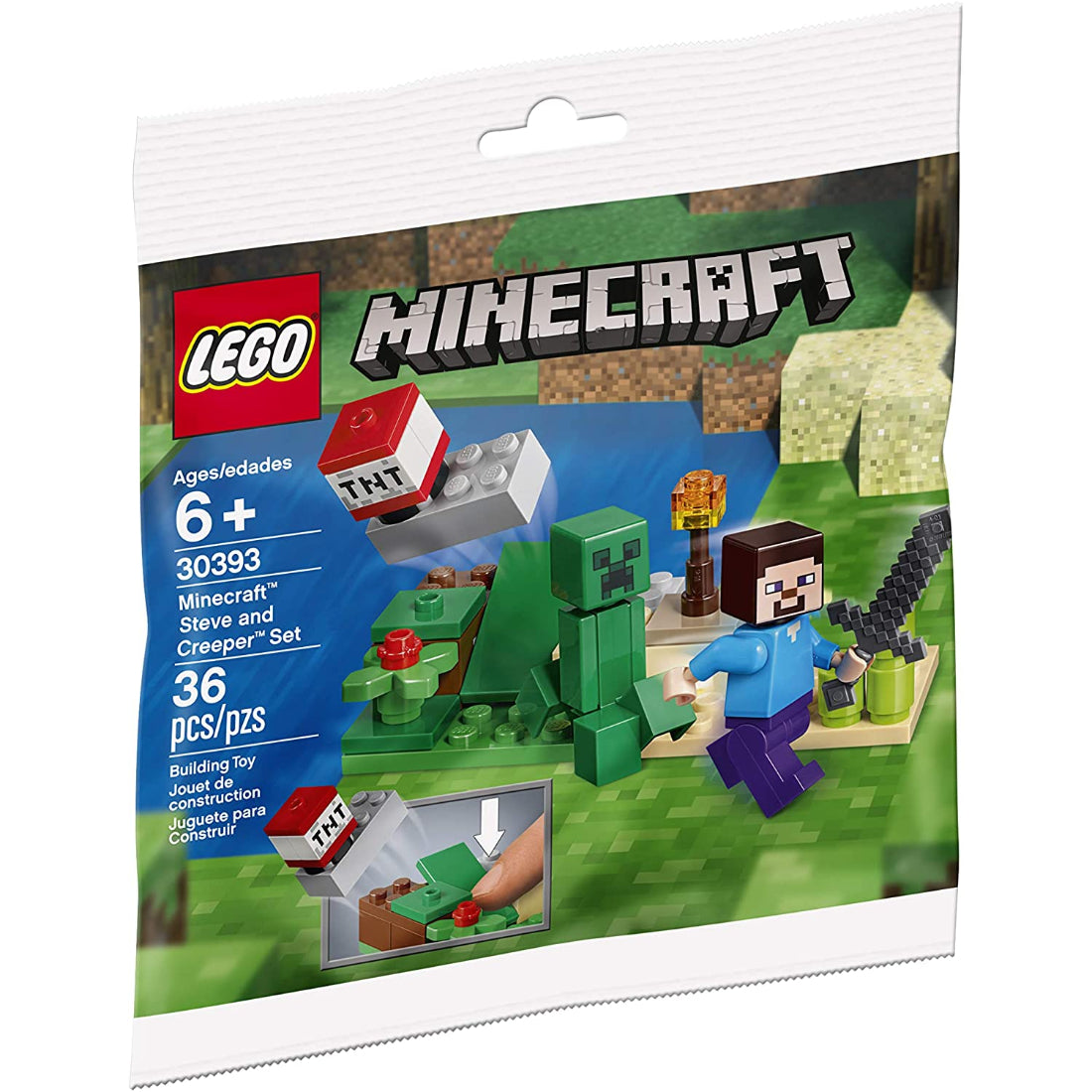 LEGO Bolsa Minecraft Steve Y Creeper (30393)