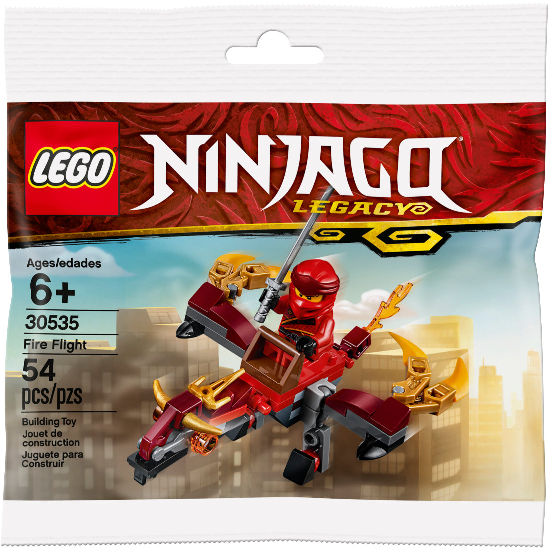 Bolsa de LEGO Ninjago Vuelo de fuego Kai (30535)