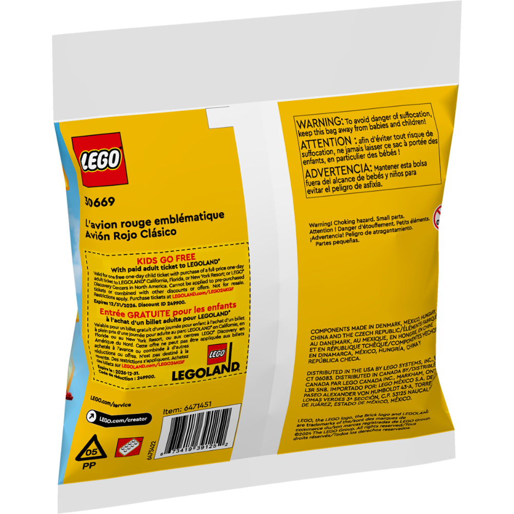 LEGO® Creator: Avión Rojo Clásico (30669)_003