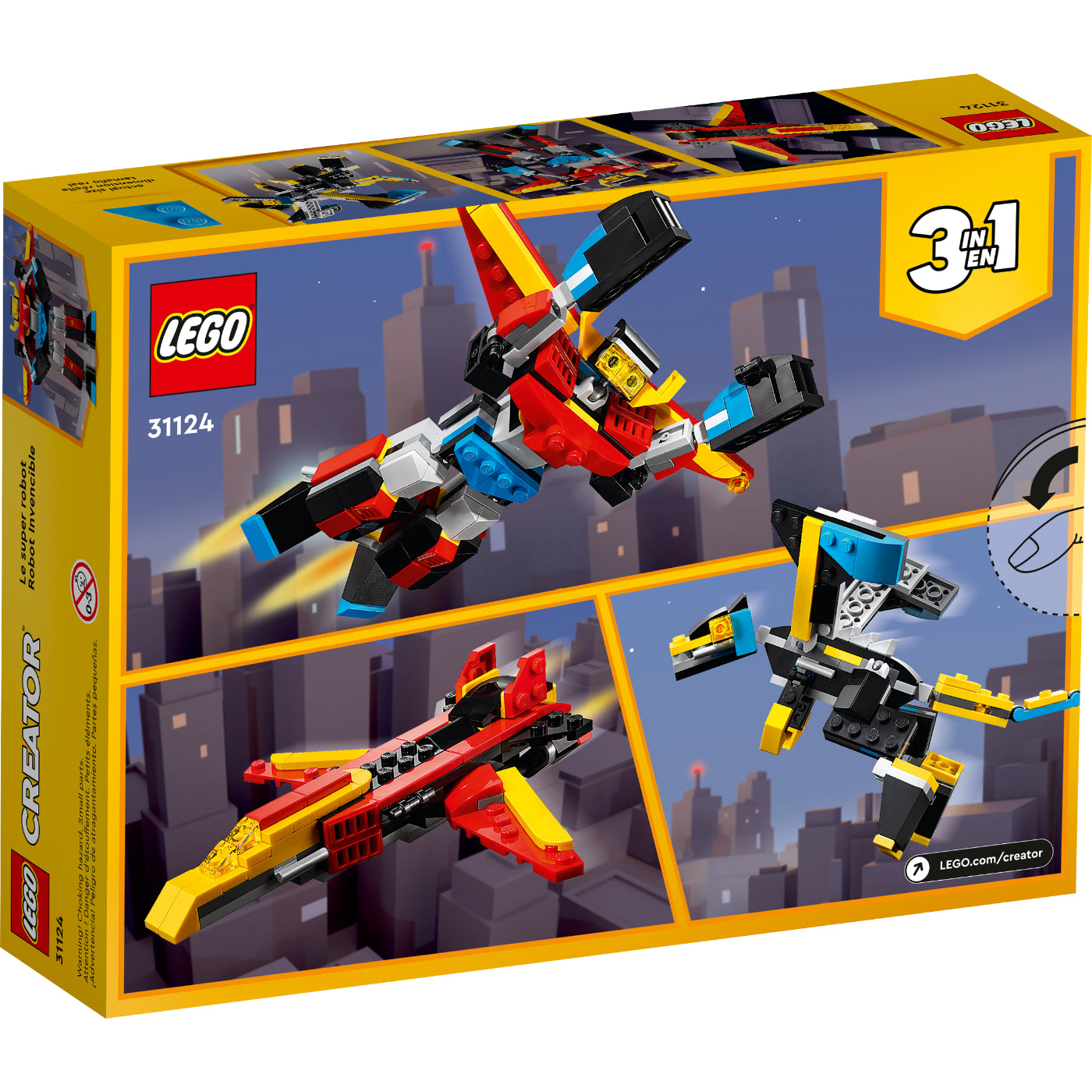 LEGO® Sets 3 en 1 Creator : Robot Invencible (31124)