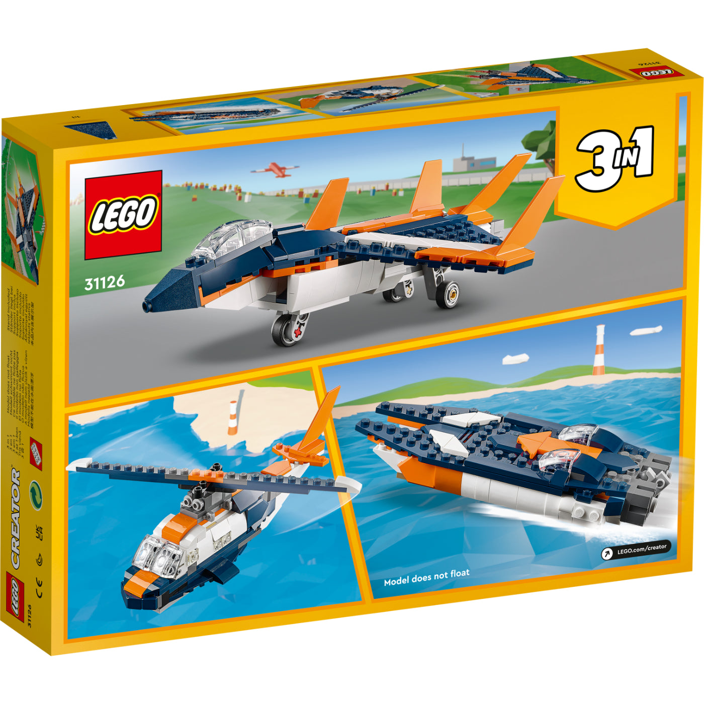 LEGO® Sets 3 en 1 Creator : Reactor Supersónico (31126)