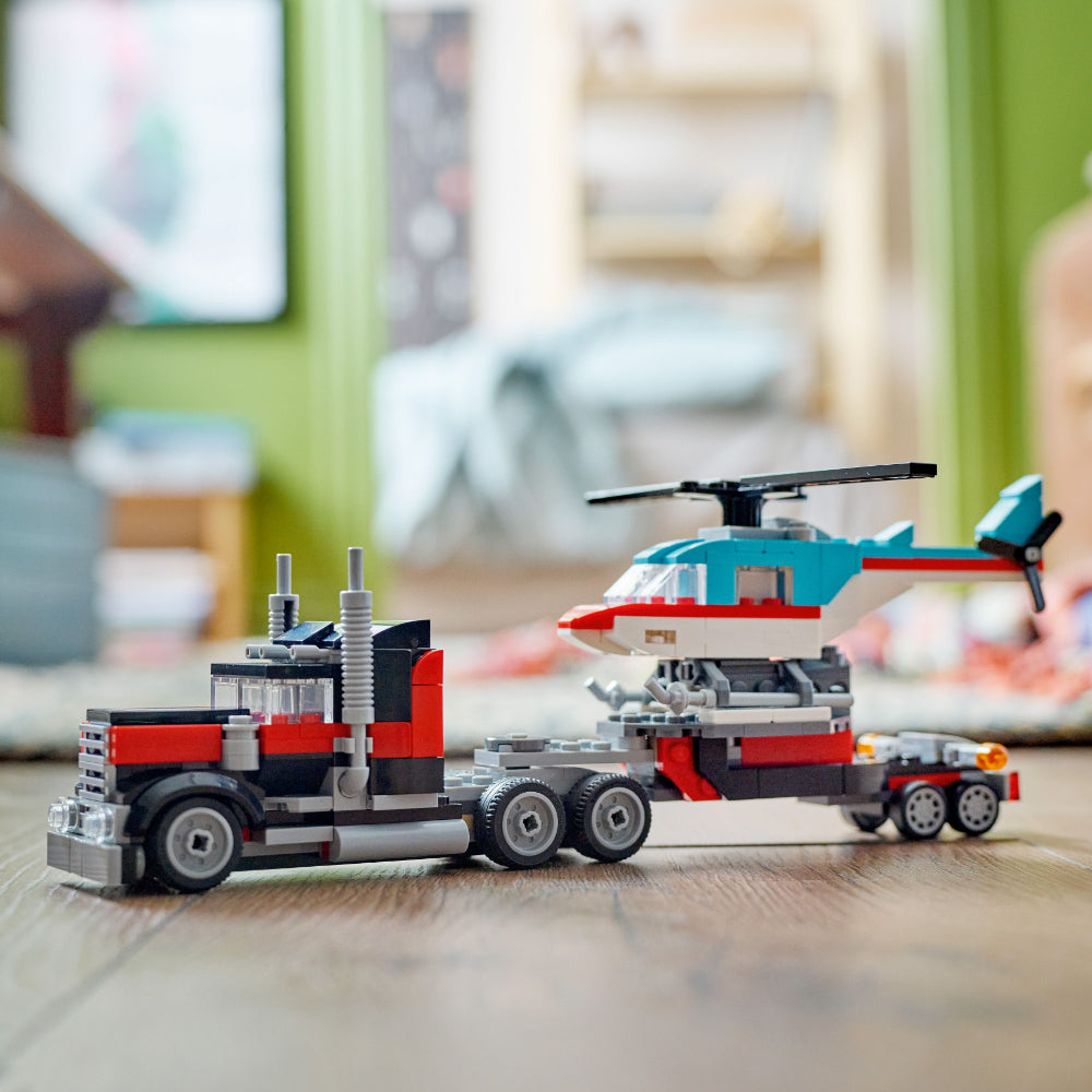 LEGO® Creator: Camión Plataforma Con Helicóptero (31146)_008
