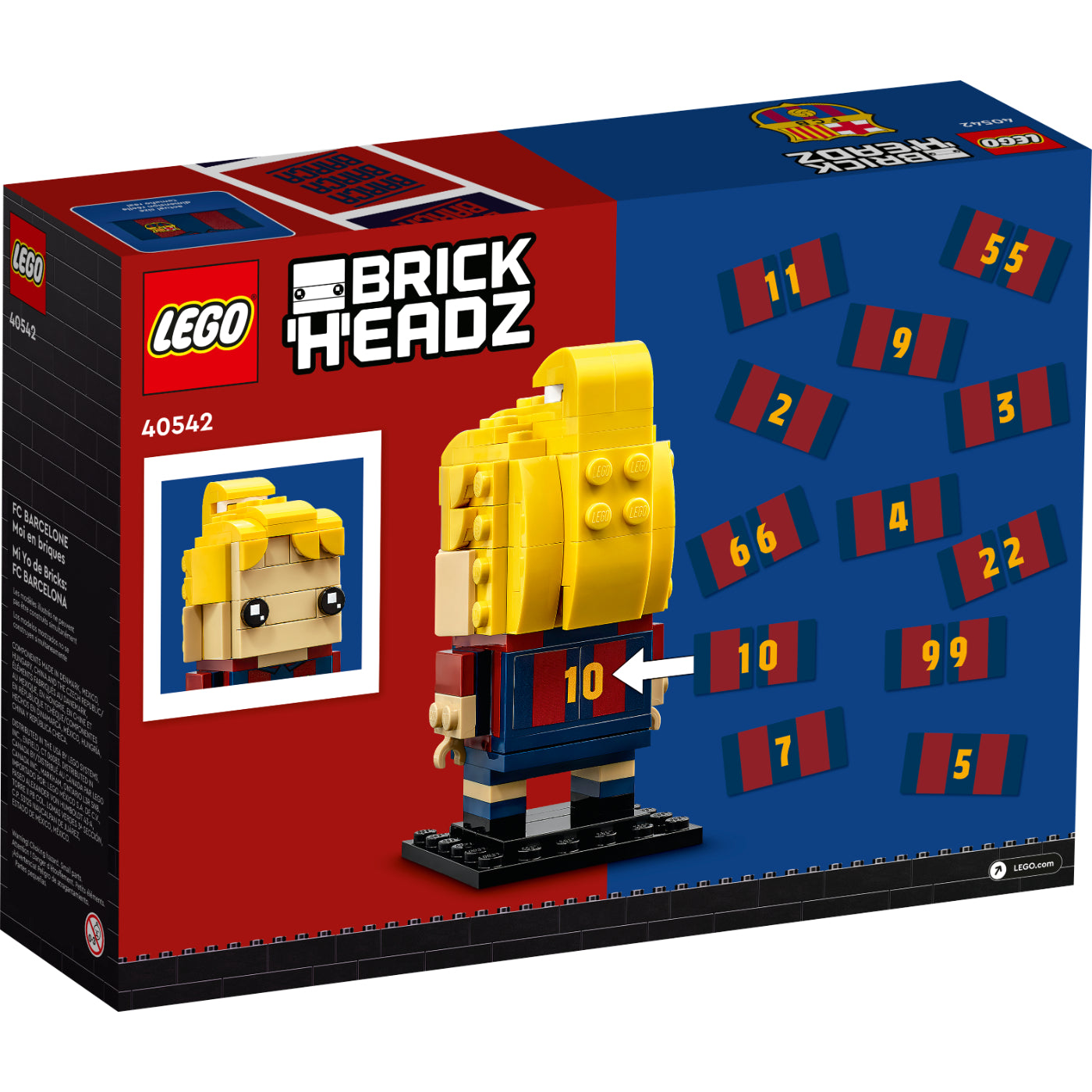 LEGO® BrickHeadz™: Mi Yo de Bricks: FC Barcelona (40542)