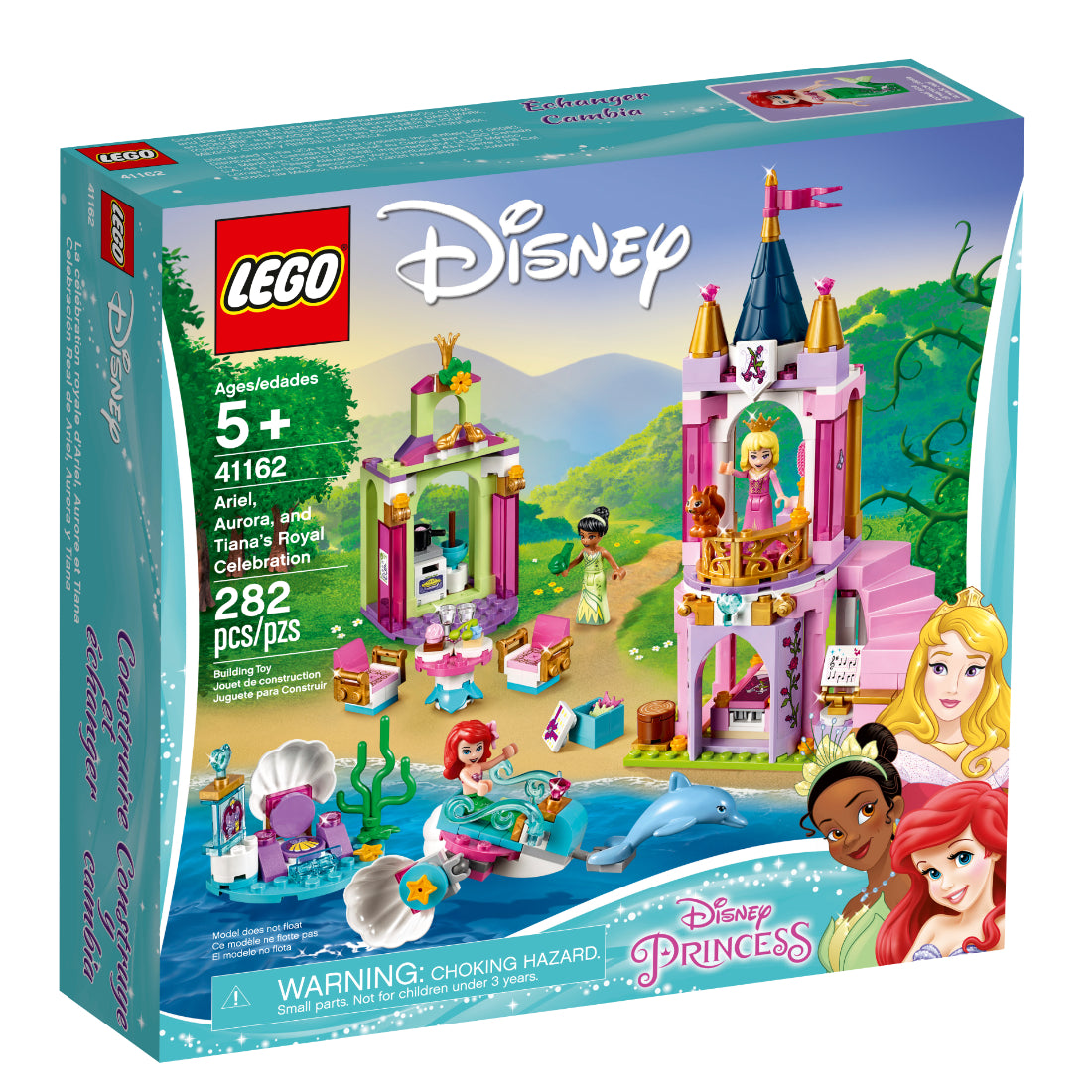 LEGO® Disney Celebración Real de Ariel, Aurora y Tiana (41162)