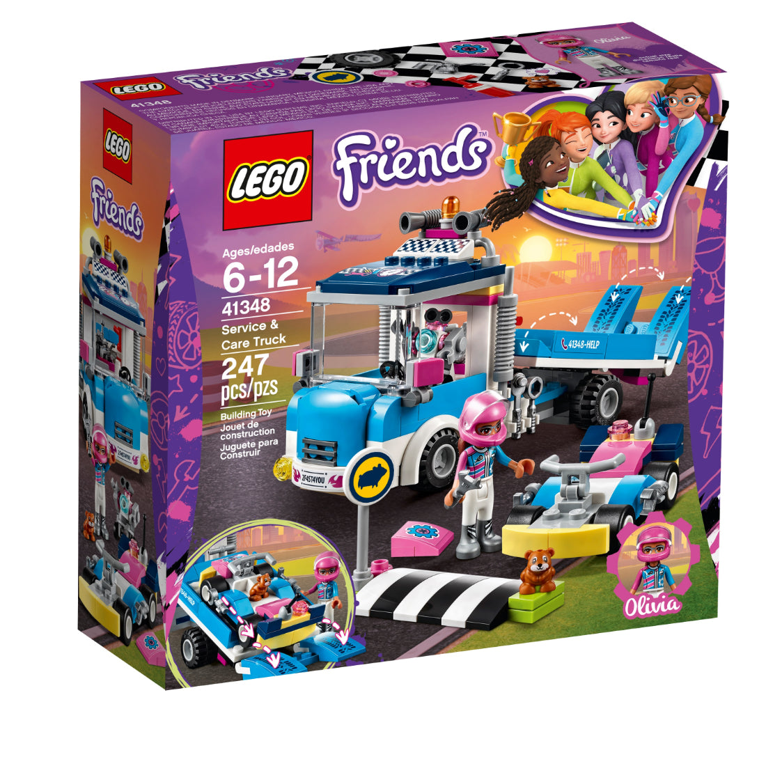 LEGO® Friends Camión de asistencia y mantenimiento (41348)