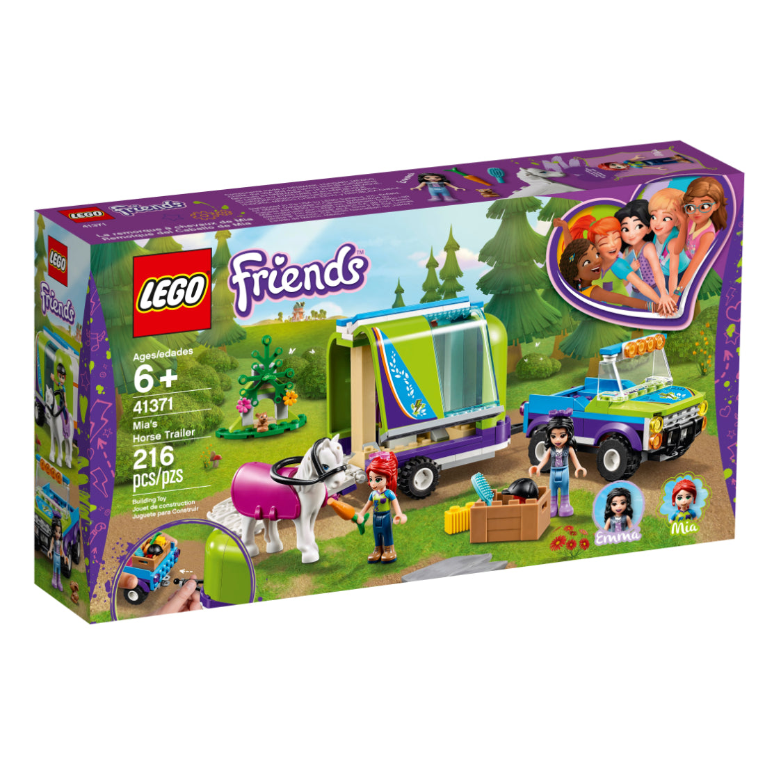 LEGO® Friends Remoque de Caballo de Mia (41371)