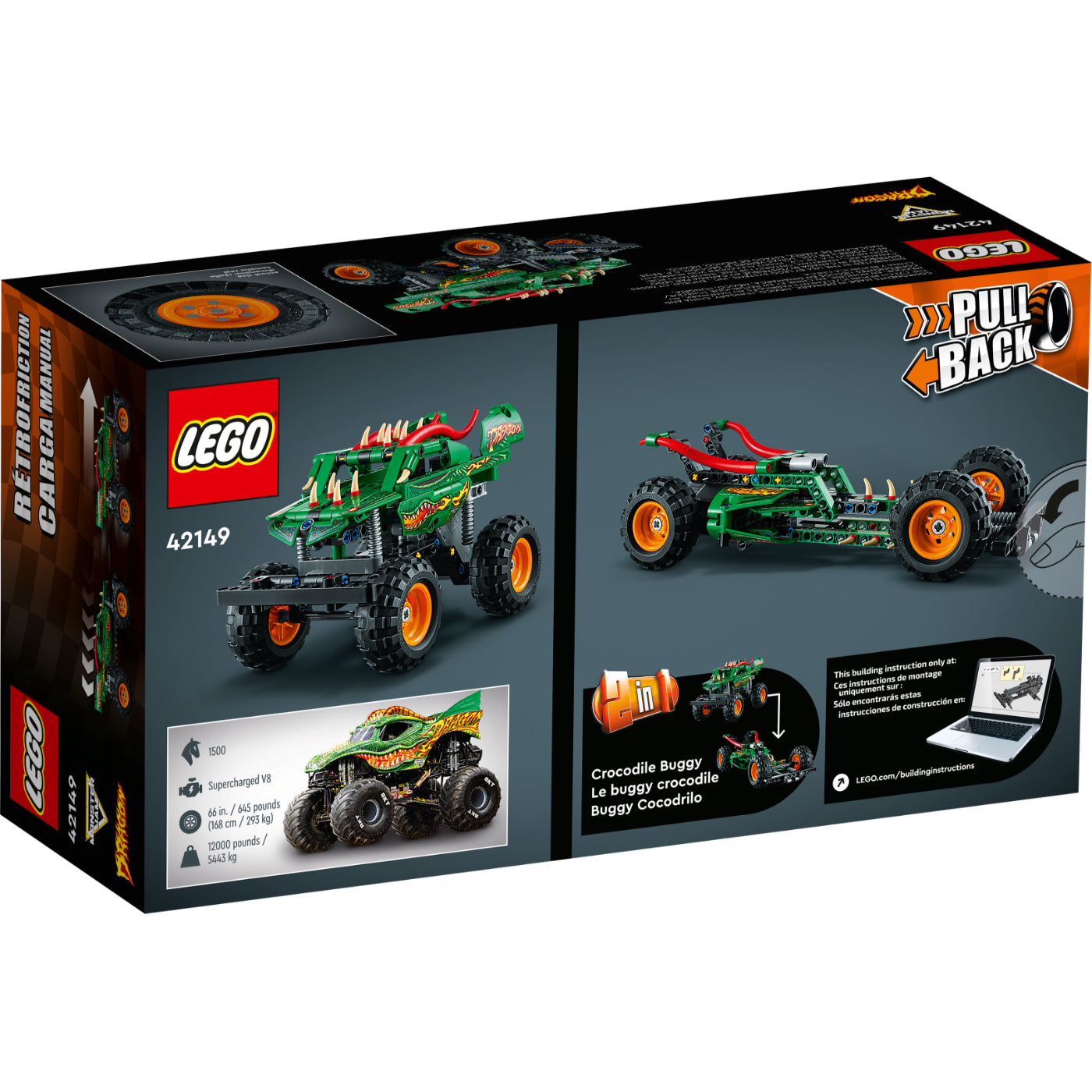 LEGO® Technic Monster Jam Dragon (42149)