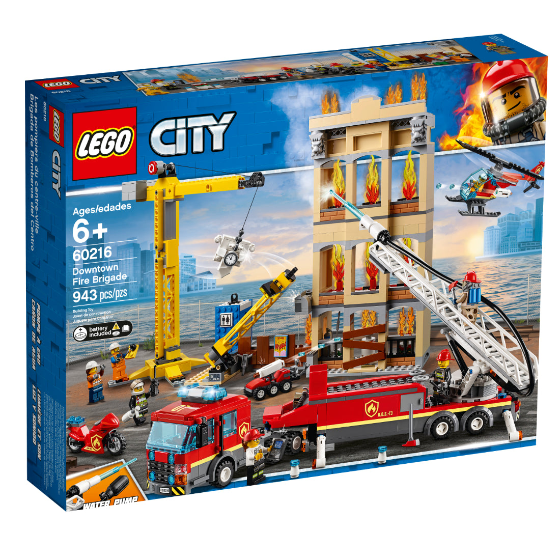 LEGO® City Brigada de Bomberos de Centro (60216)