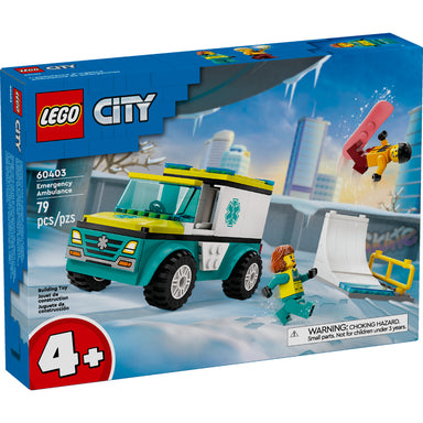 LEGO® City Ambulancia de Emergencias y Chico con Snowboard (60403)_001