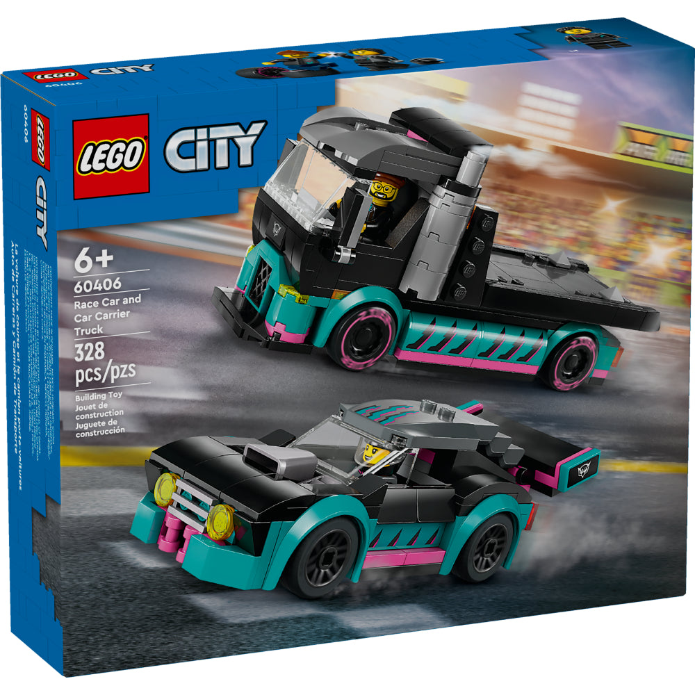 LEGO® City : Coche De Carreras Y Camión De Transporte (60406)_001