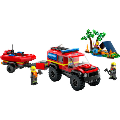 LEGO® City Camión de Bomberos 4x4 con Barco de Rescate (60412)_002