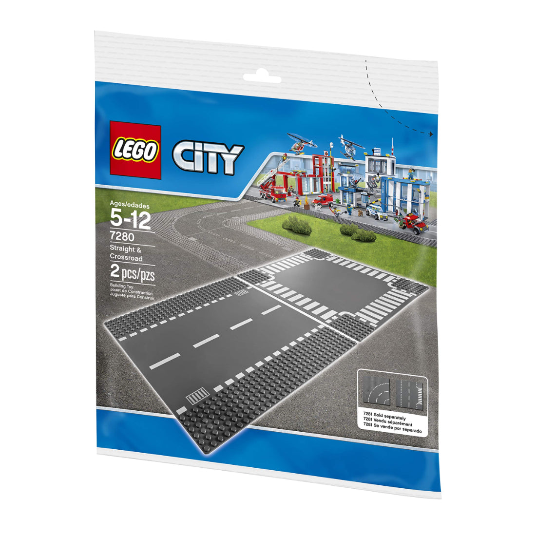 LEGO® City Placas rectas y placas de cruce (7280)