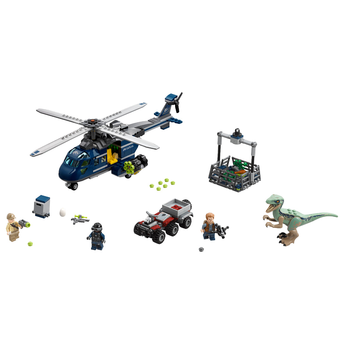 LEGO® Jurassic World™ Persecución helicóptero de Blue (75928)