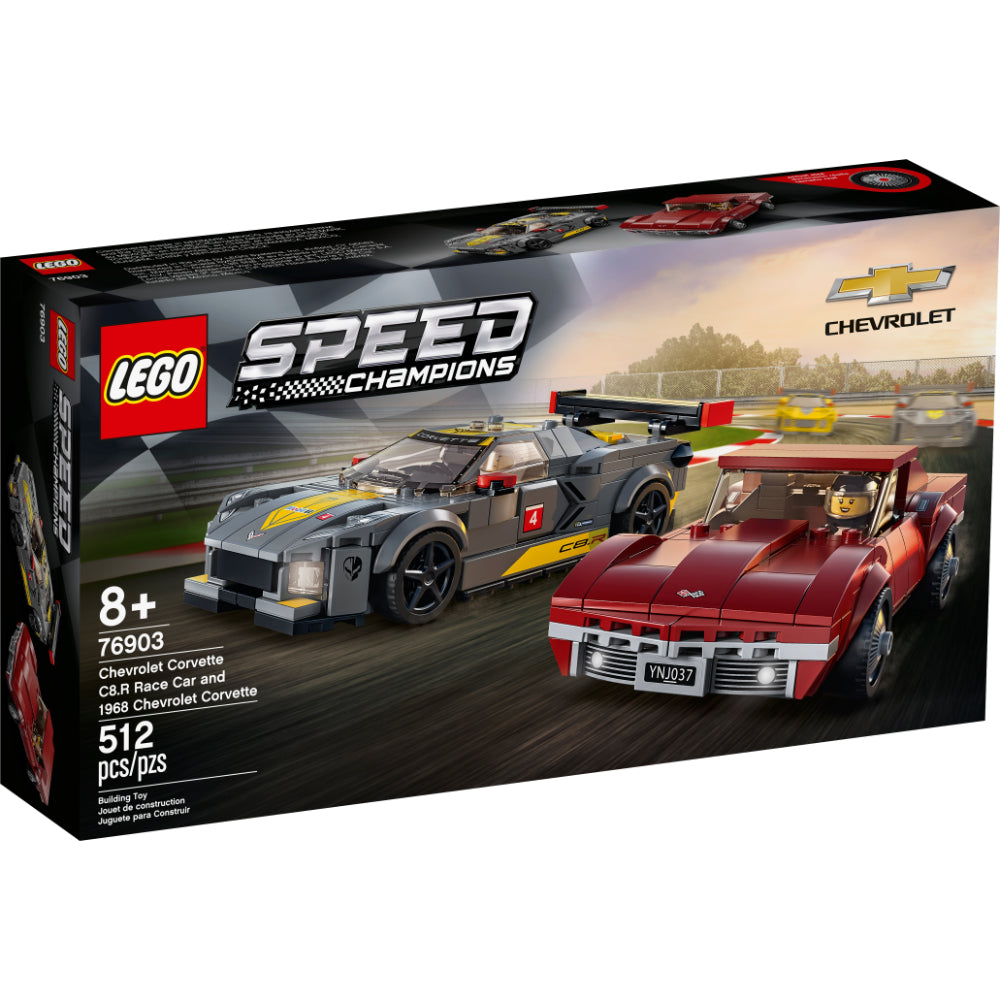 LEGO® Speed Champions Deportivo Chevrolet Corvette C8.R Y Chevrolet Corvette De 1968_001