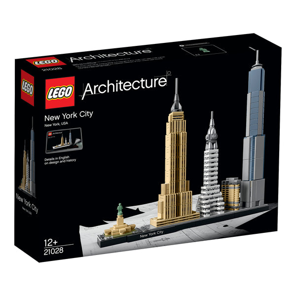 Set LEGO Architecture New York City Skyline con el Empire State, Chrysler, Flatiron, One World Trade Center y Estatua de la Libertad.